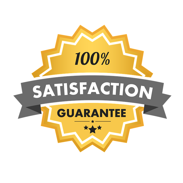 100% satisfaction guarantee